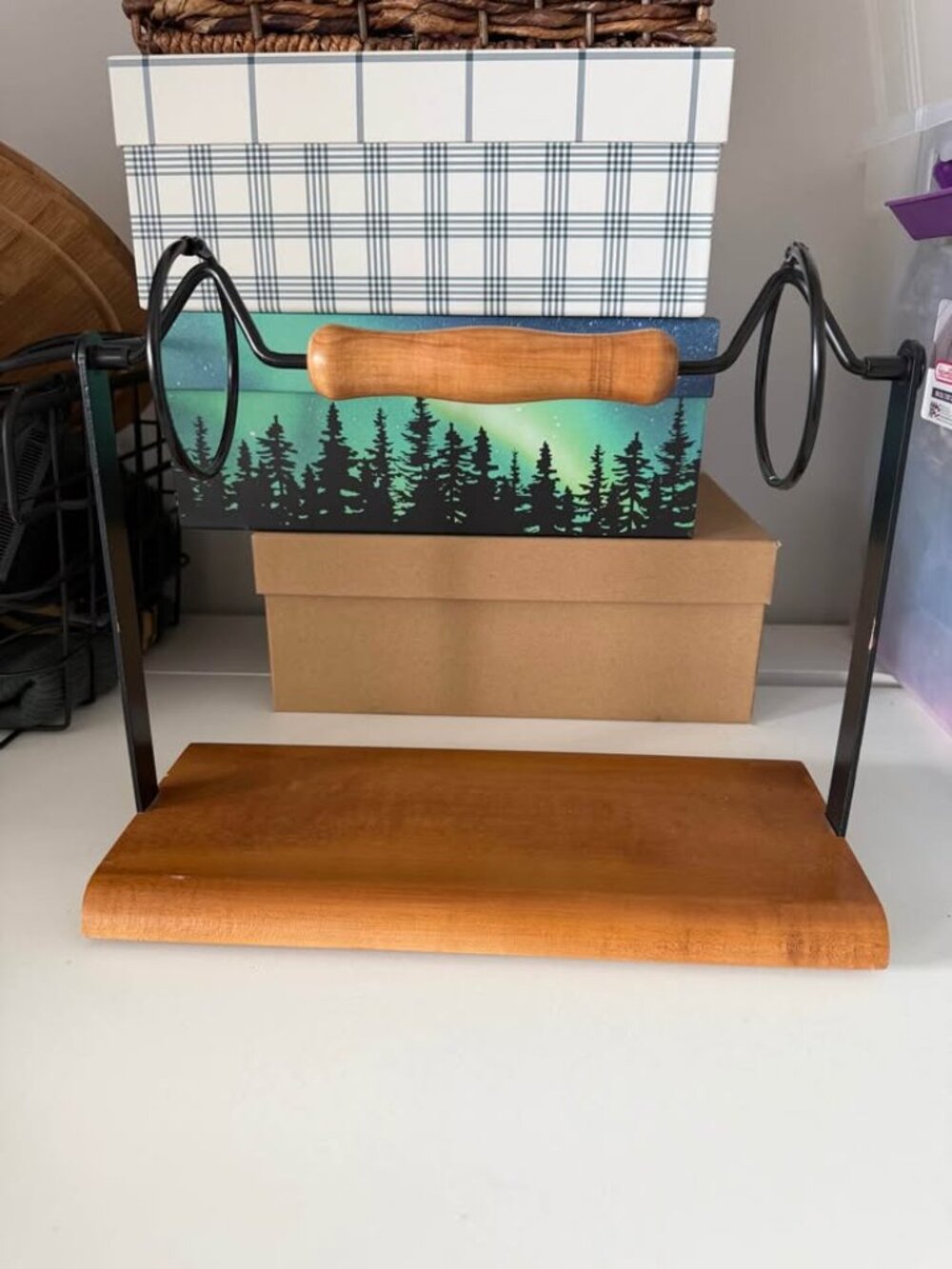 Radial Access CD Storage Systems Wooden Metal CD Holder